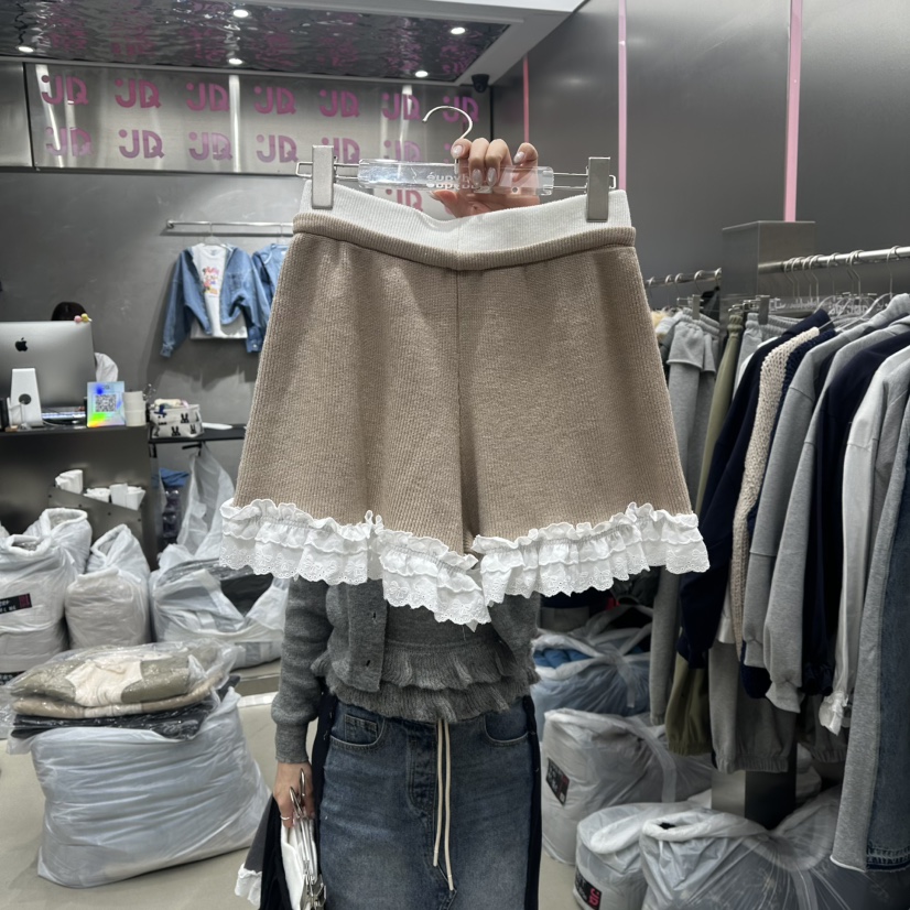 JUDYQUE㊣東大門代購女士新款職業人氣26春夏真品短褲春款蕾絲JUDYQUE短褲