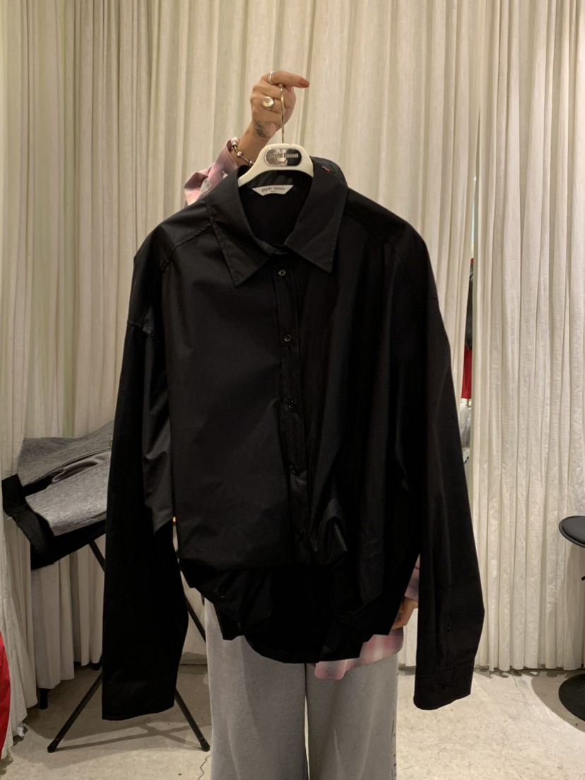 PAPERMOON㊣東大門實拍女士新品真品襯衫蕾絲衫春款寬松棉絨paper moon襯衫/蕾絲衫圖色1