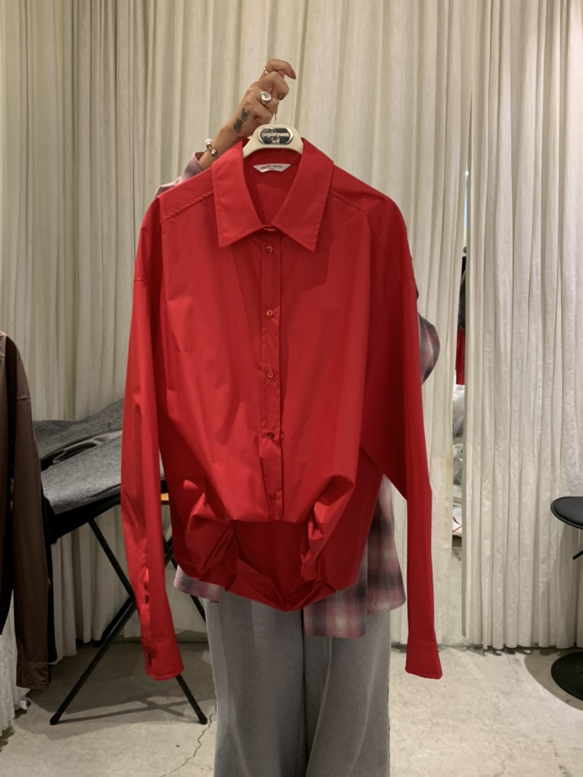 PAPERMOON㊣東大門實拍女士新品真品襯衫蕾絲衫春款寬松棉絨paper moon襯衫/蕾絲衫圖色3