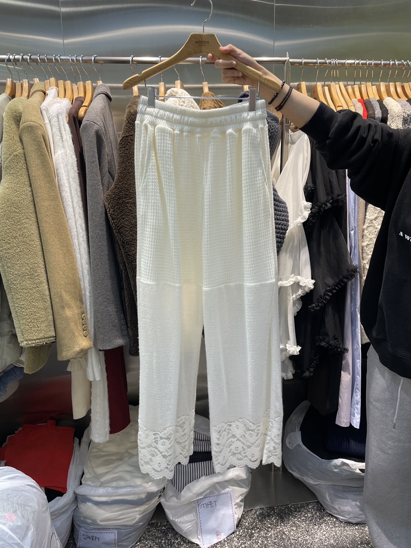 MENDL S㊣東大門實拍女士新品職業時尚真品休閑褲花朵春款MENDL S休閑褲圖色1