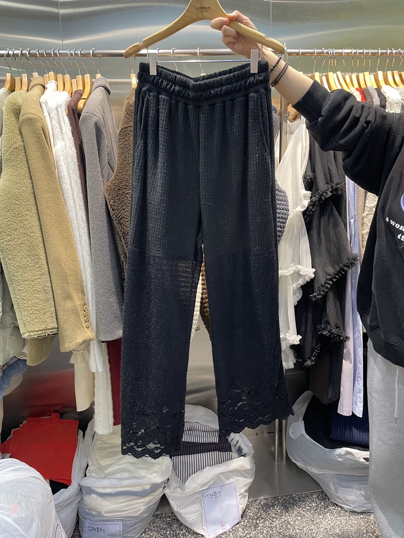 MENDL S㊣東大門實拍女士新品職業時尚真品休閑褲花朵春款MENDL S休閑褲圖色2