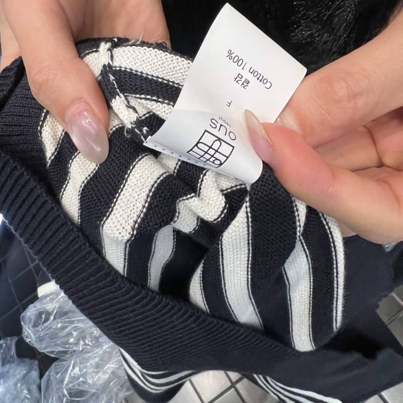 OUS/INCH-L東大門直郵㊣女裝新款職業熱賣人氣針織衫春款OUS/INCH針織衫