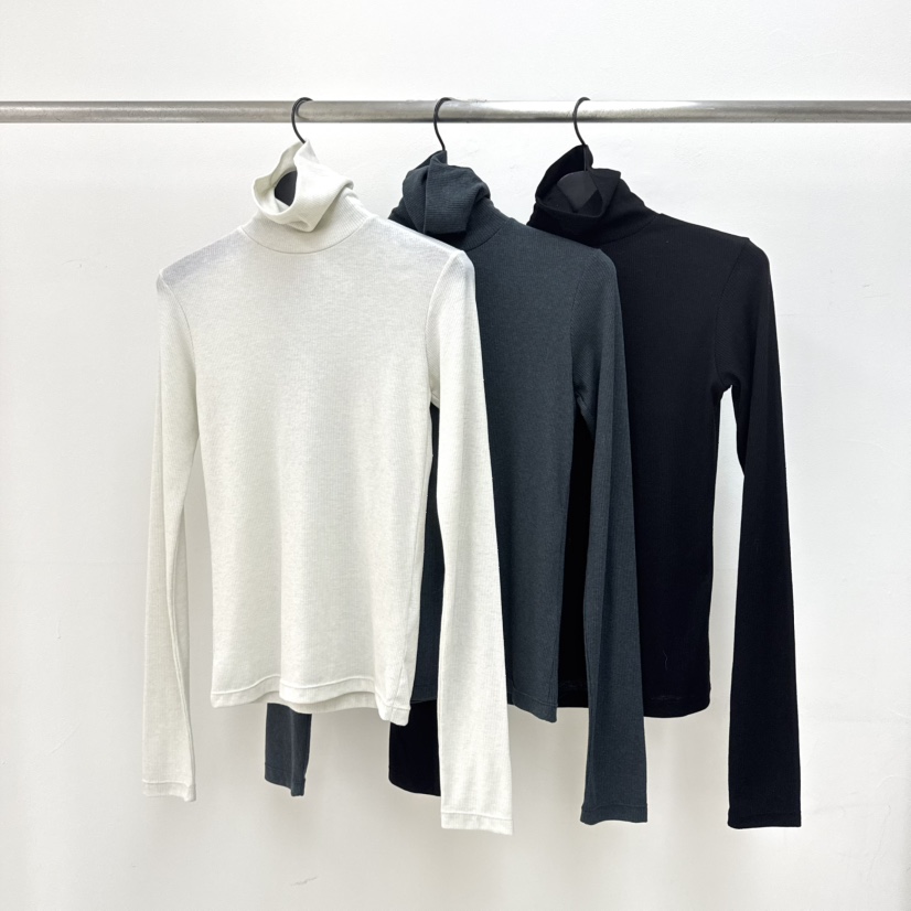 RIVER㊣東大門實拍女士新品人氣推薦職業真品長袖T恤春款高領WATER/RIVER長袖T恤