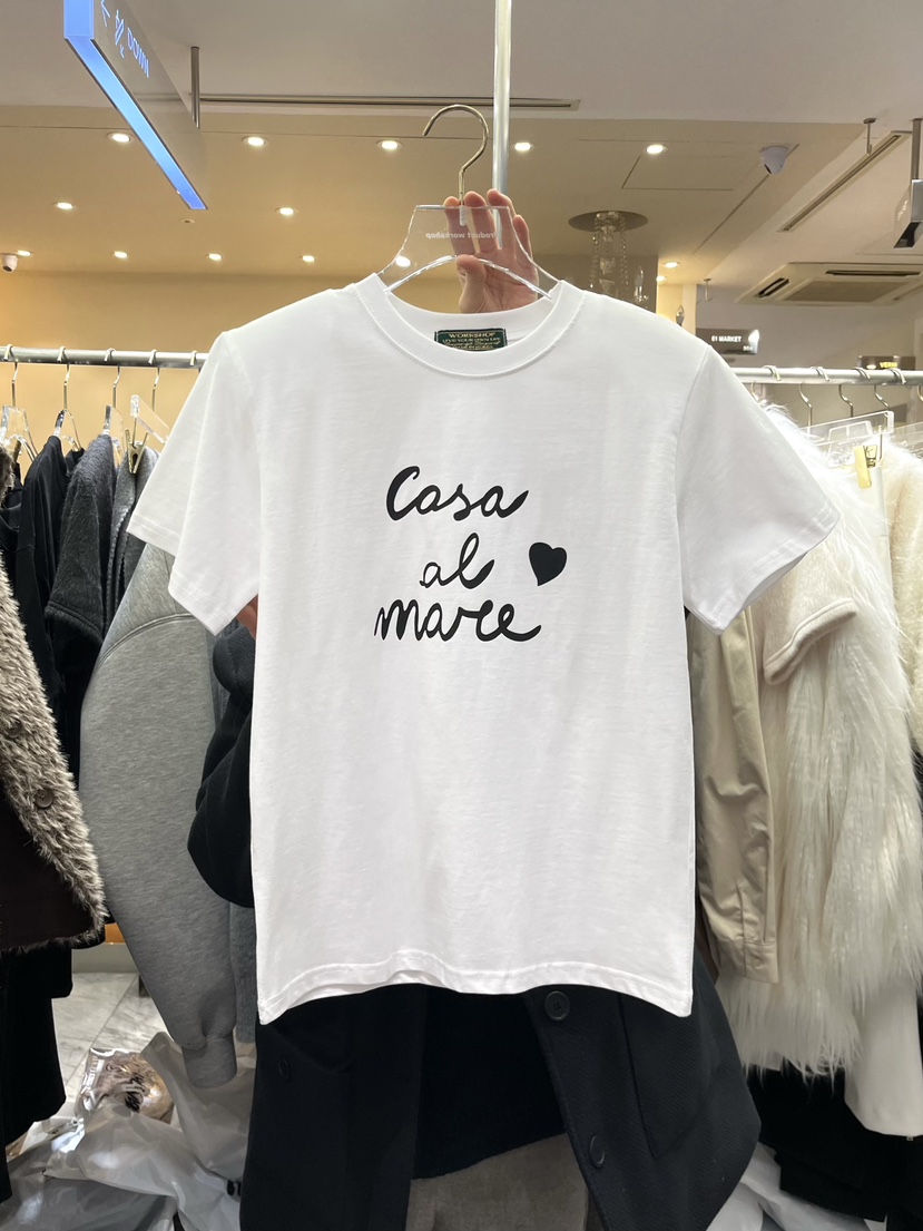 WORK SHOP韓國代購㊣女士新款人氣休閑真品推薦熱賣T恤春款Work_shopT恤圖色1