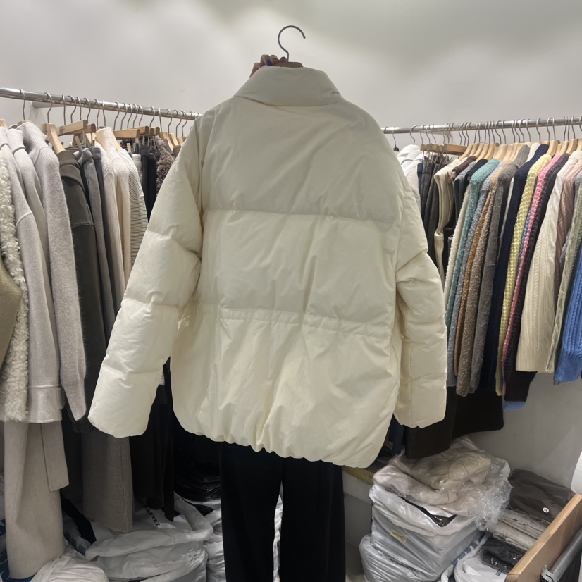 SENDTWO韓國直郵㊣女士新品休閑熱賣職業短款羽絨服高領鴨絨SENDTWO短款羽絨服