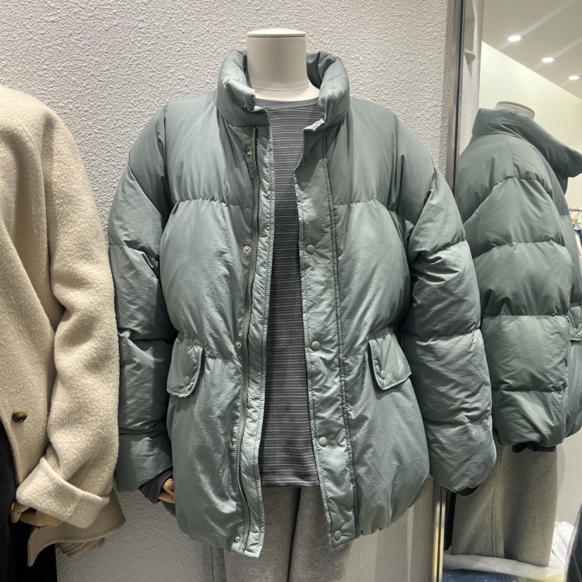 SENDTWO韓國直郵㊣女士新品休閑熱賣職業短款羽絨服高領鴨絨SENDTWO短款羽絨服圖色1