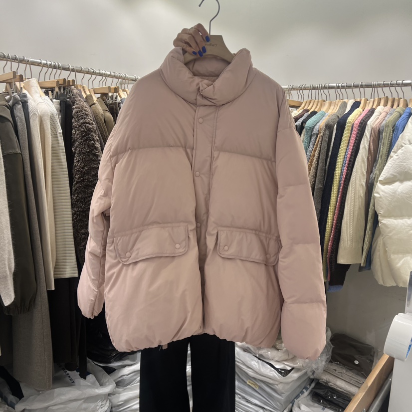 SENDTWO韓國直郵㊣女士新品休閑熱賣職業短款羽絨服高領鴨絨SENDTWO短款羽絨服圖色3