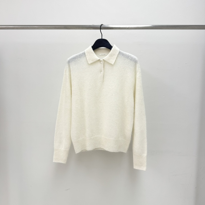 RIVER㊣東大門代購女裝新款人氣職業真品休閑針織衫羊駝春款WATER/RIVER針織衫圖色1