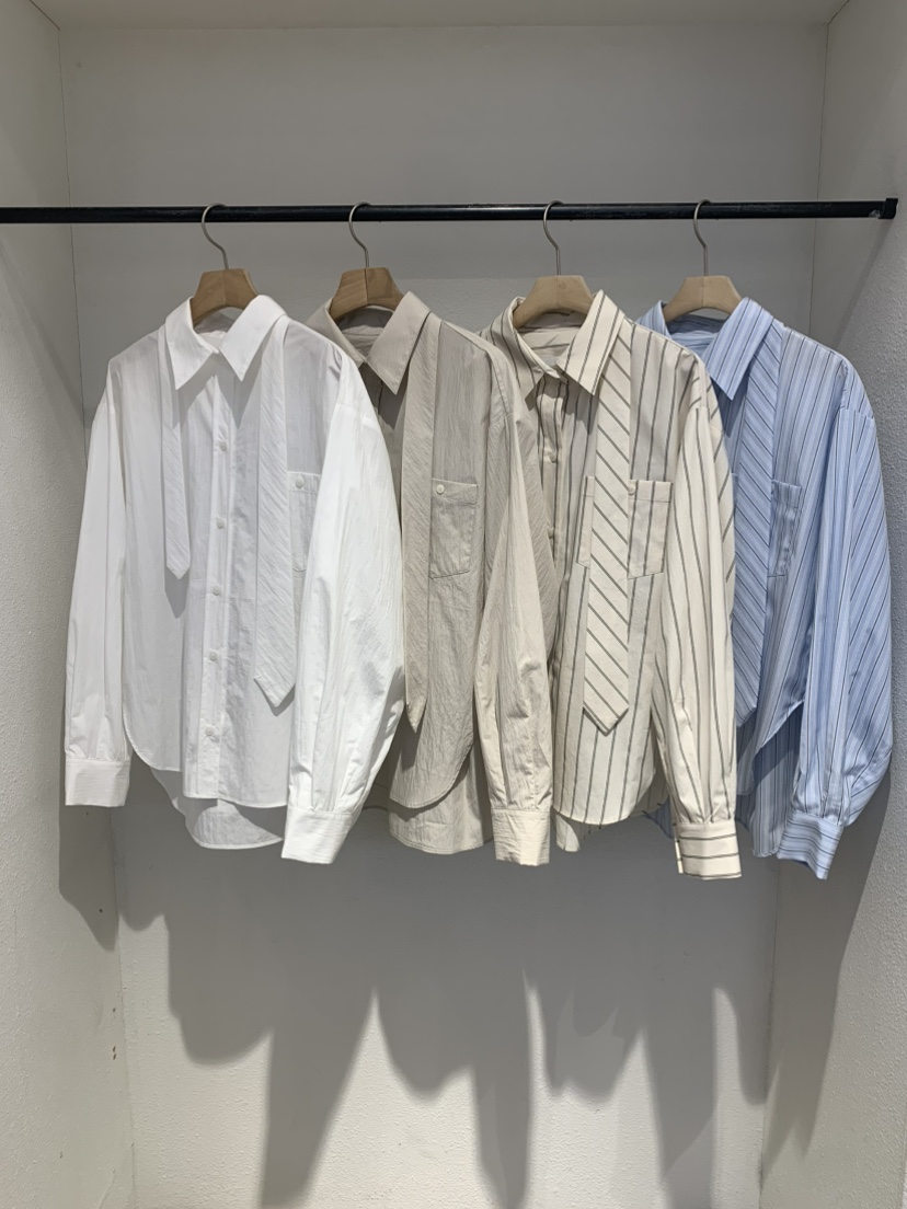 IR BIEN/BIENBIEN韓國直郵㊣女士新品熱賣襯衫蕾絲衫含領帶春款IR BIEN/BIENBIEN襯衫/蕾絲衫