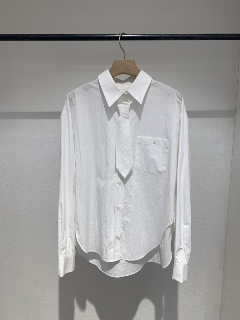 IR BIEN/BIENBIEN韓國直郵㊣女士新品熱賣襯衫蕾絲衫含領帶春款IR BIEN/BIENBIEN襯衫/蕾絲衫圖色1