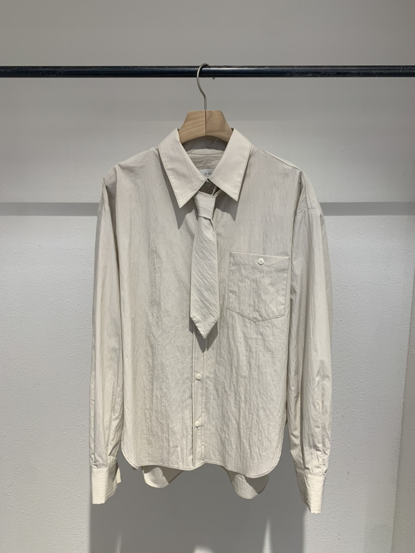 IR BIEN/BIENBIEN韓國直郵㊣女士新品熱賣襯衫蕾絲衫含領帶春款IR BIEN/BIENBIEN襯衫/蕾絲衫圖色2