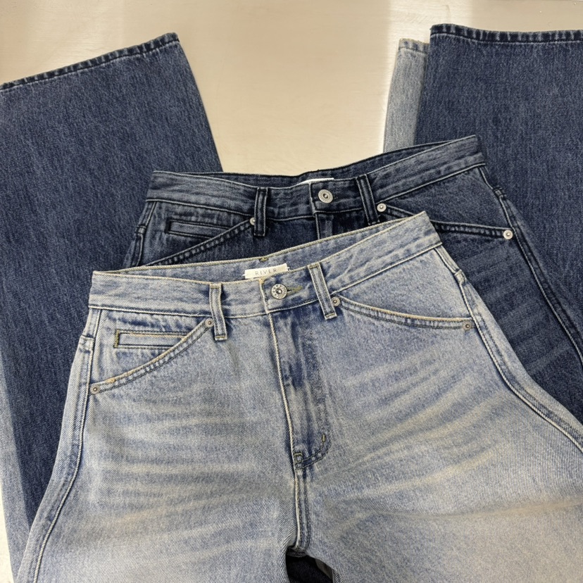 RIVER東大門直郵㊣女士新款休閑職業人氣26春夏推薦牛仔褲春款WATER/RIVER牛仔褲