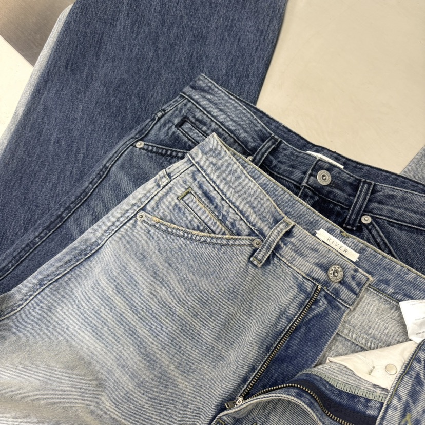 RIVER東大門直郵㊣女士新款休閑職業人氣26春夏推薦牛仔褲春款WATER/RIVER牛仔褲