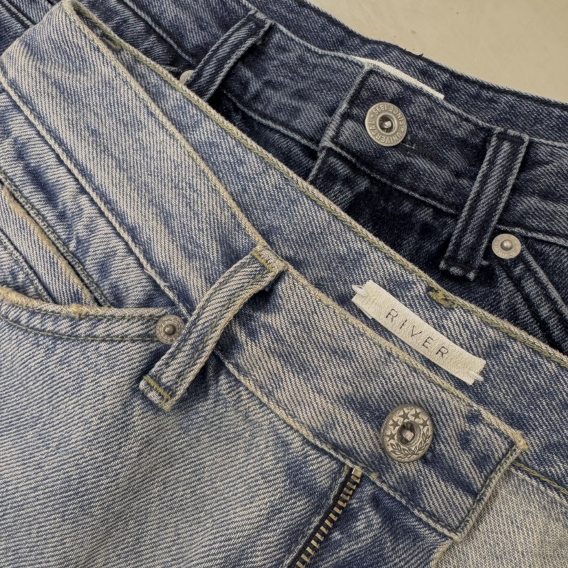 RIVER東大門直郵㊣女士新款休閑職業人氣26春夏推薦牛仔褲春款WATER/RIVER牛仔褲