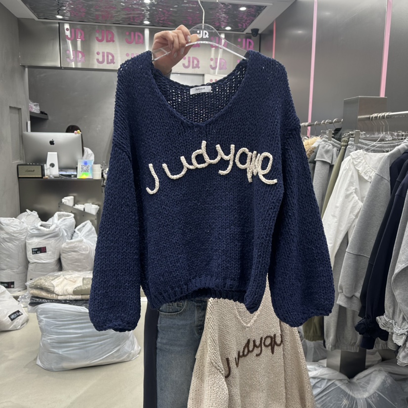 JUDYQUE東大門直郵㊣女裝新款真品時尚人氣職業熱賣毛衣春款JUDYQUE毛衣圖色2