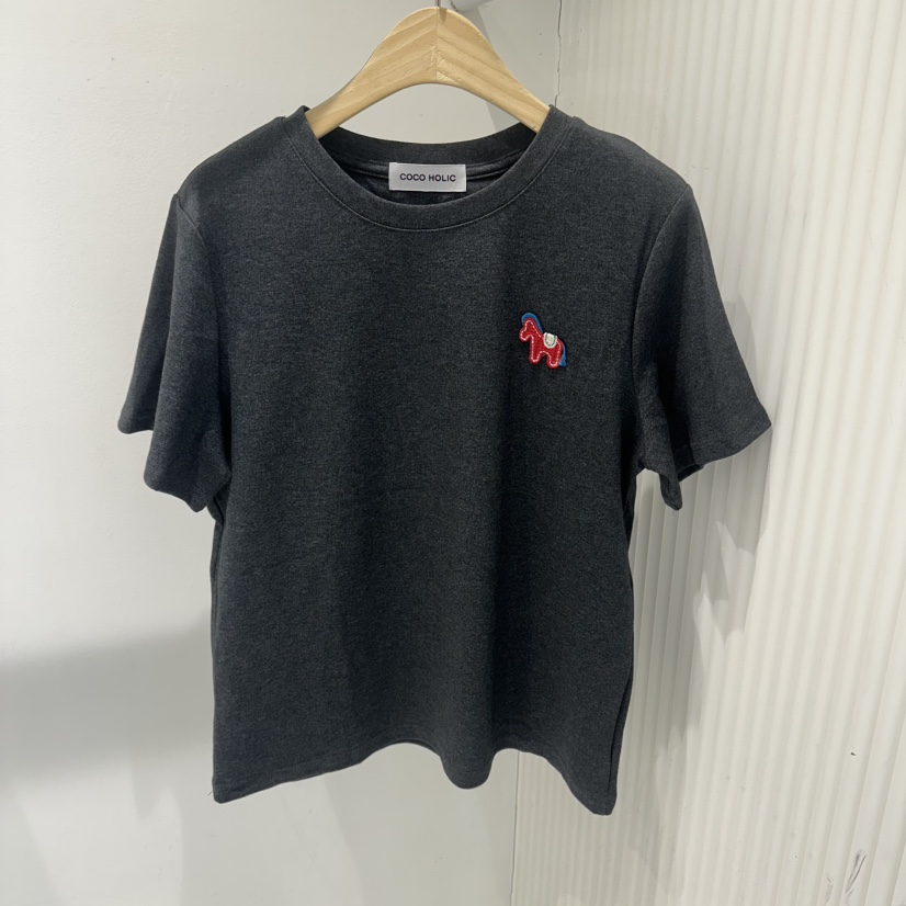 COCO HOLIC㊣東大門代購女士新款推薦真品職業26春夏時尚T恤COCO HOLICT恤圖色2