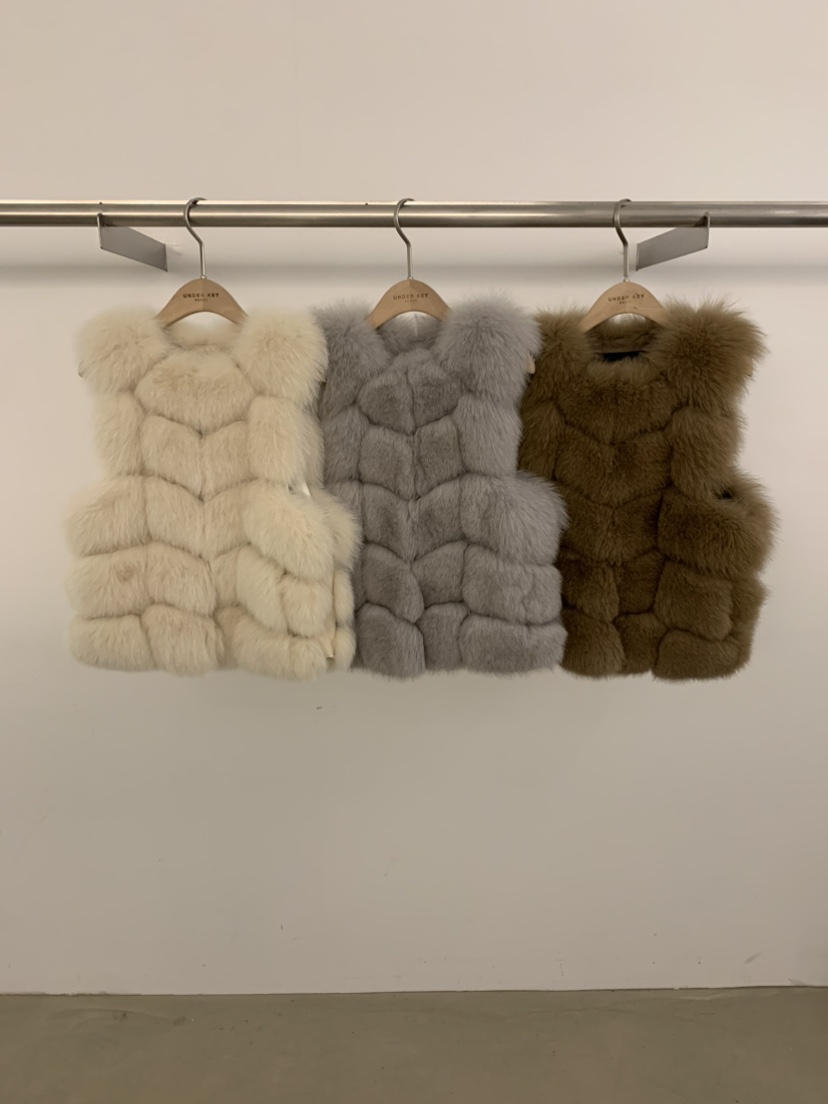 UNDER KEY東大門直郵㊣女士新品真品26春夏熱賣職業馬甲狐貍UNDER KEY馬甲