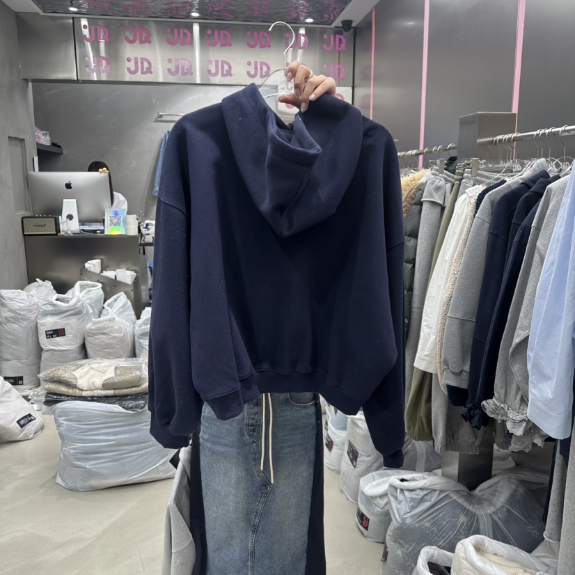 JUDYQUE㊣東大門代購女裝新品真品時尚職業衛衣春款兜帽緞面JUDYQUE衛衣