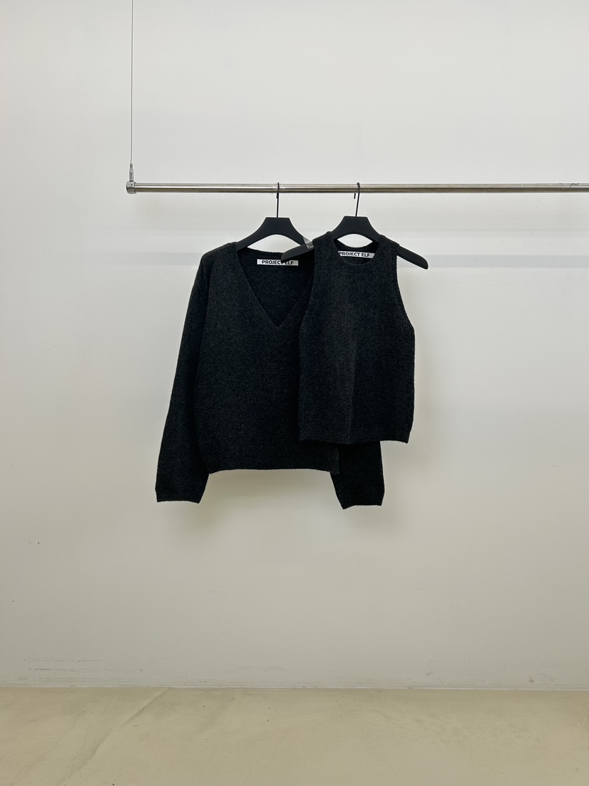 ELF-L韓國直郵㊣女裝新品真品推薦熱賣休閑時尚職業套裝春款PROJECT ELF/ELF-L套裝圖色2墨色