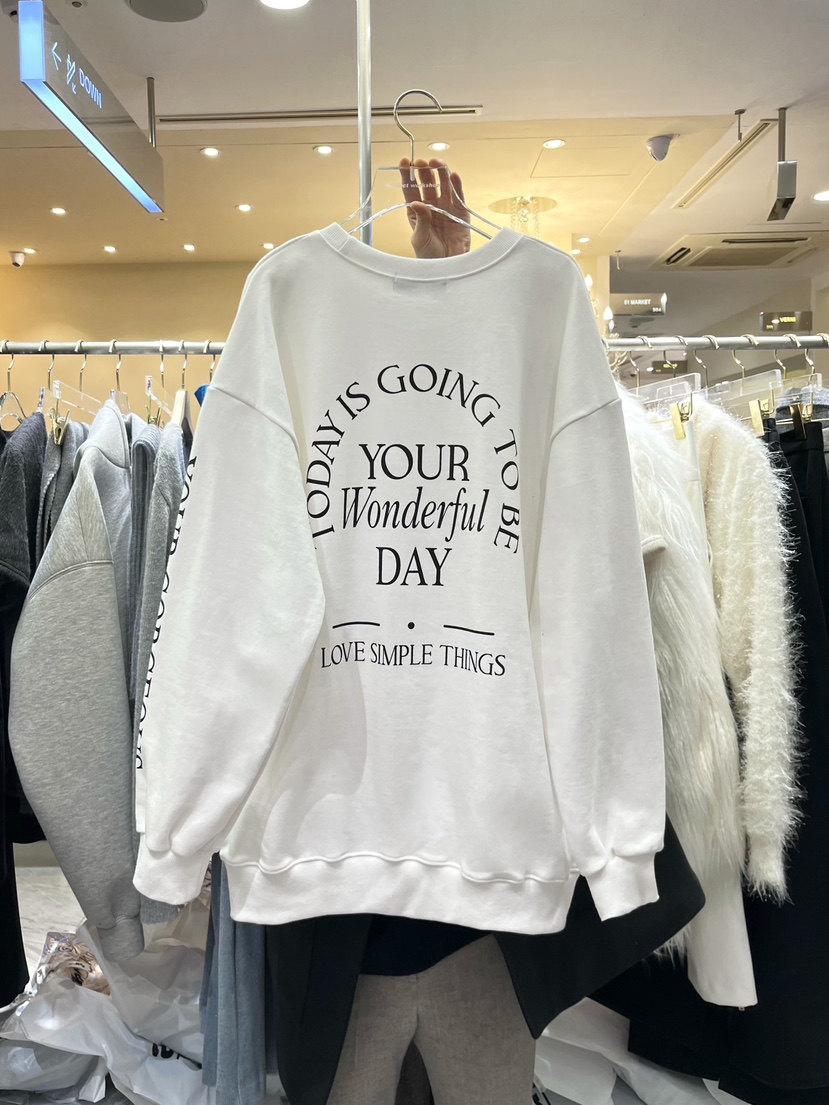 WORK SHOP韓國直郵㊣女裝新款真品人氣職業推薦26春夏衛衣春款Work_shop衛衣