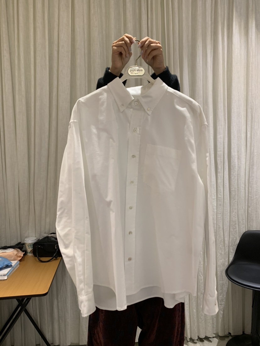 PAPERMOON韓國直郵㊣女裝新品真品熱賣襯衫蕾絲衫春款棉質紐扣paper moon襯衫/蕾絲衫圖色2