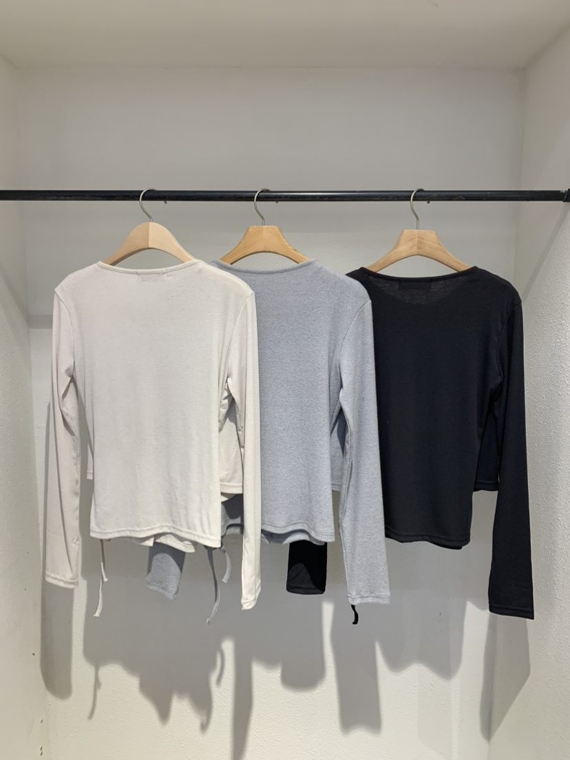 IR BIEN/BIENBIEN㊣東大門代購女裝新品時尚長袖T恤假兩件春款IR BIEN/BIENBIEN長袖T恤