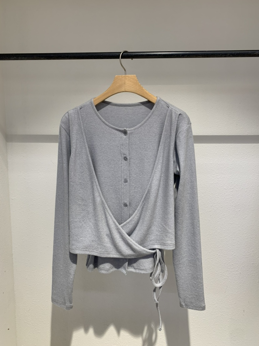 IR BIEN/BIENBIEN㊣東大門代購女裝新品時尚長袖T恤假兩件春款IR BIEN/BIENBIEN長袖T恤圖色2