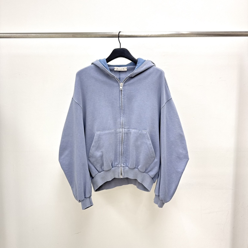RIVER東大門直郵㊣女裝新款時尚真品休閑人氣夾克拉鏈春款連帽WATER/RIVER夾克圖色3