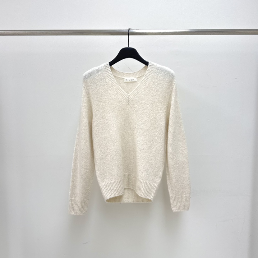 RIVER韓國直郵㊣女士新品職業26春夏推薦真品時尚熱賣毛衣春款WATER/RIVER毛衣圖色1