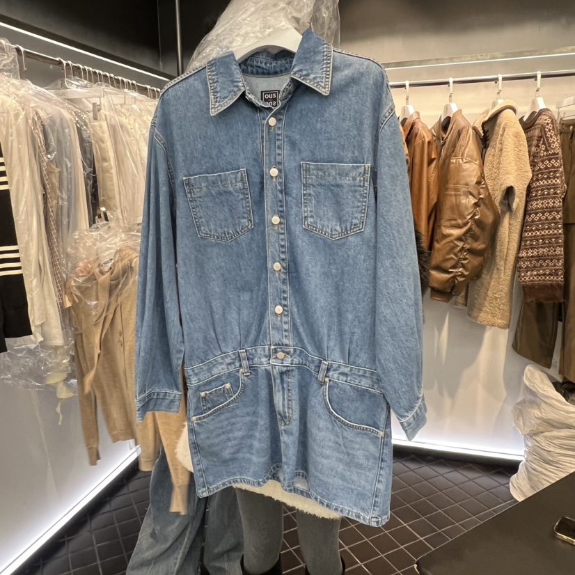 OUS/INCH-L韓國直郵㊣女士新款熱賣休閑人氣職業連衣裙春款OUS/INCH連衣裙圖色2