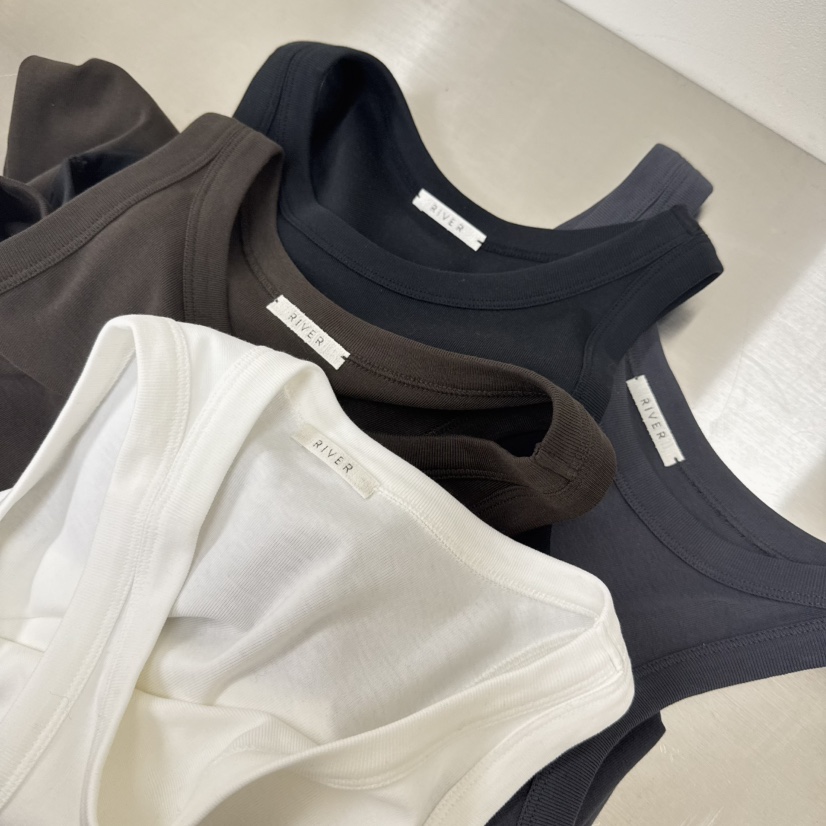 RIVER㊣東大門代購女裝新品人氣26春夏熱賣時尚吊帶背心春款WATER/RIVER吊帶/背心