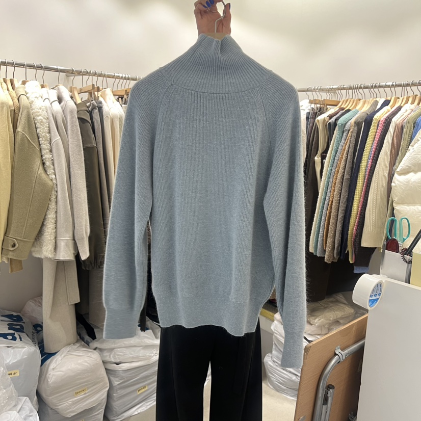 SENDTWO㊣東大門實拍女士新款休閑26春夏真品人氣針織衫高領SENDTWO針織衫