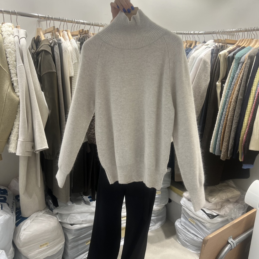 SENDTWO㊣東大門實拍女士新款休閑26春夏真品人氣針織衫高領SENDTWO針織衫圖色2