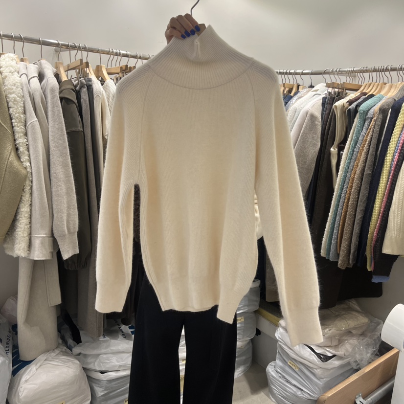 SENDTWO㊣東大門實拍女士新款休閑26春夏真品人氣針織衫高領SENDTWO針織衫圖色3