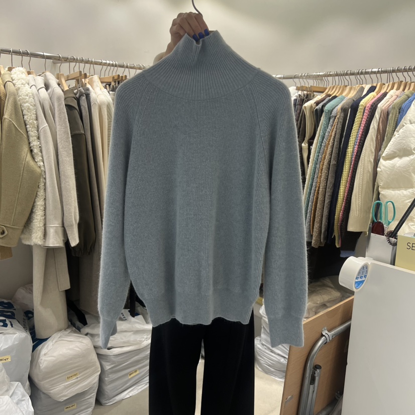 SENDTWO㊣東大門實拍女士新款休閑26春夏真品人氣針織衫高領SENDTWO針織衫圖色5
