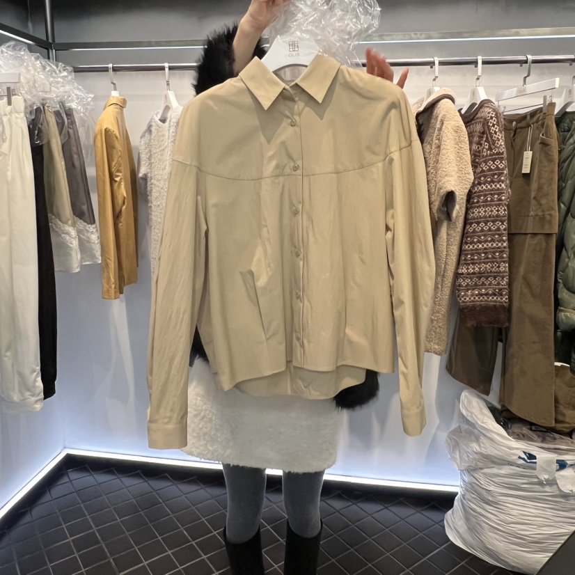 OUS/INCH-L東大門直郵㊣女士新款職業人氣襯衫蕾絲衫春款OUS/INCH襯衫/蕾絲衫圖色2