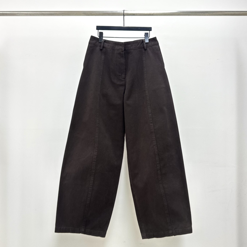 RIVER東大門直郵㊣女裝新款時尚26春夏真品職業休閑休閑褲春款WATER/RIVER休閑褲圖色2棕色