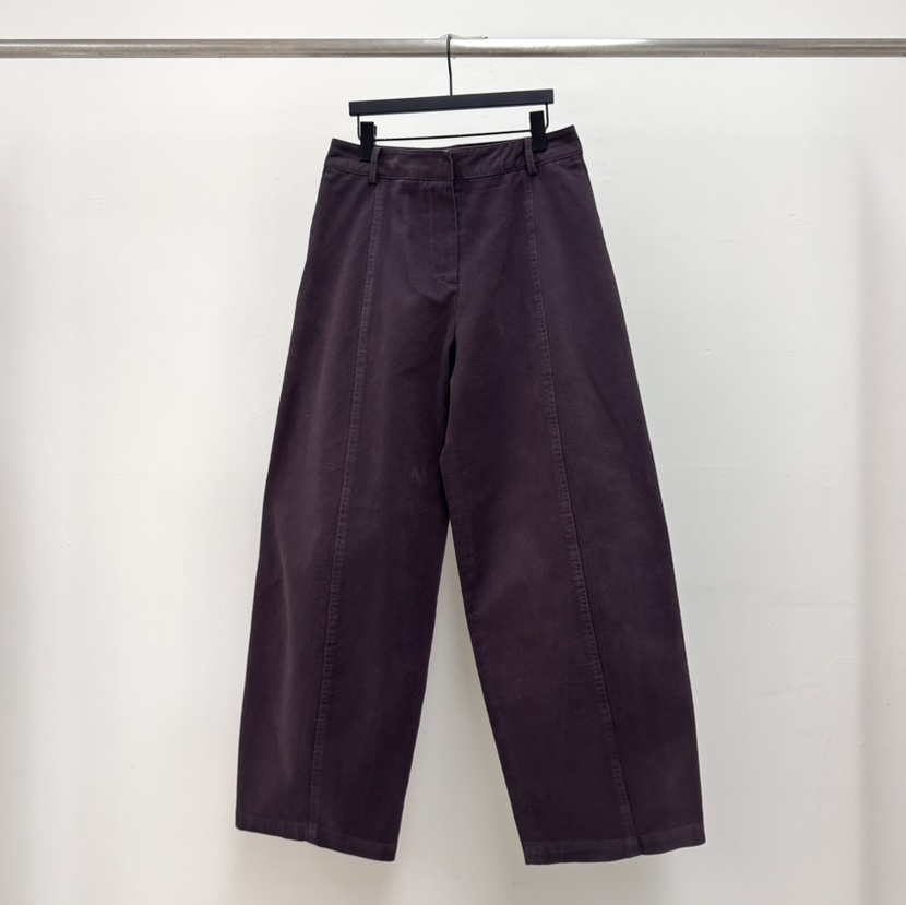 RIVER東大門直郵㊣女裝新款時尚26春夏真品職業休閑休閑褲春款WATER/RIVER休閑褲圖色3酒紅