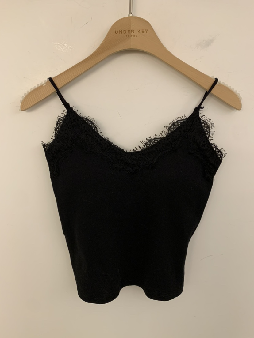UNDER KEY㊣東大門實拍女裝新款熱賣人氣時尚職業吊帶背心UNDER KEY吊帶/背心圖色4黑色