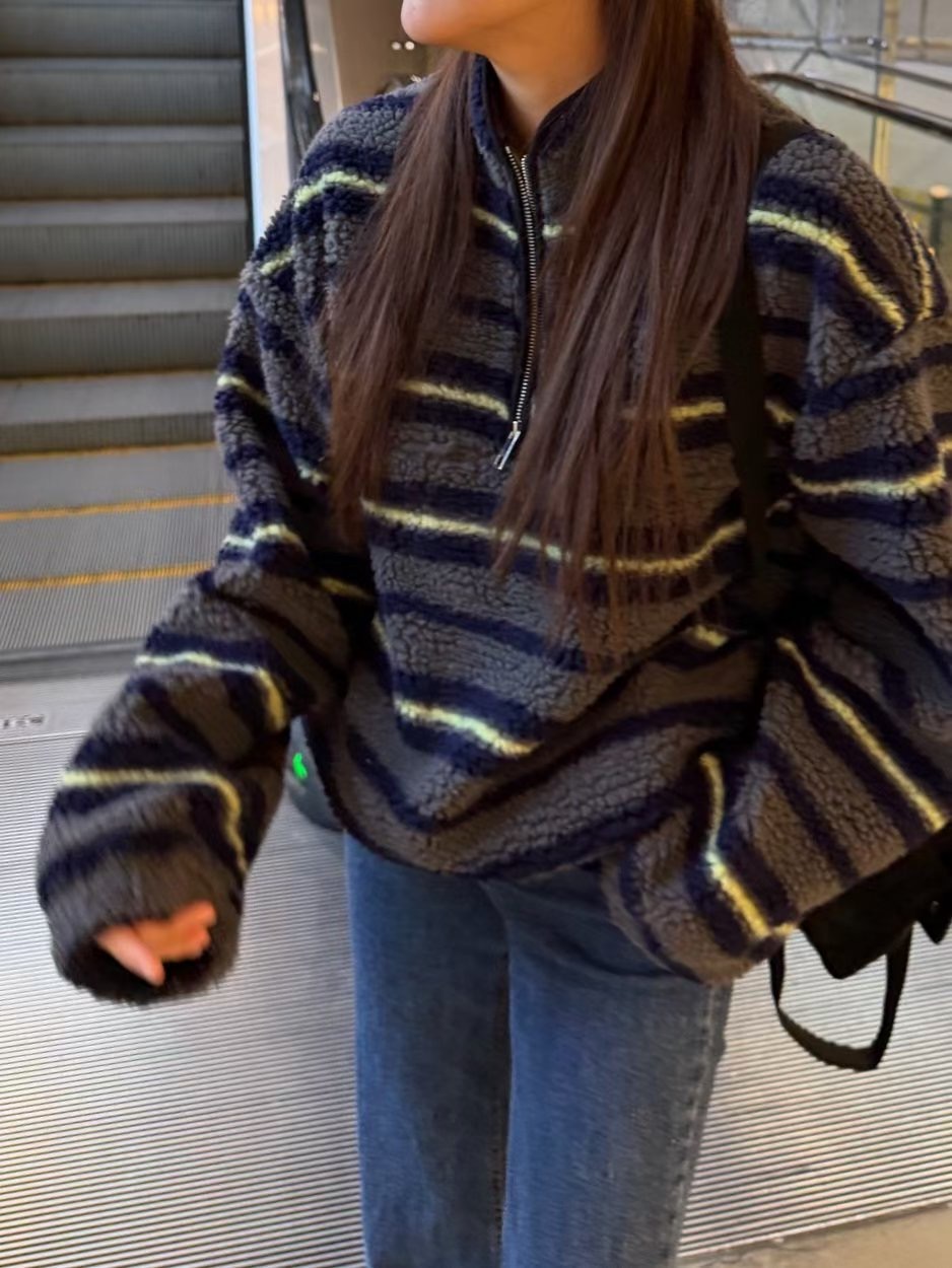 HONESTY-허니스티-T㊣東大門代購女裝新款人氣推薦衛衣拉鏈HONESTY衛衣圖色2