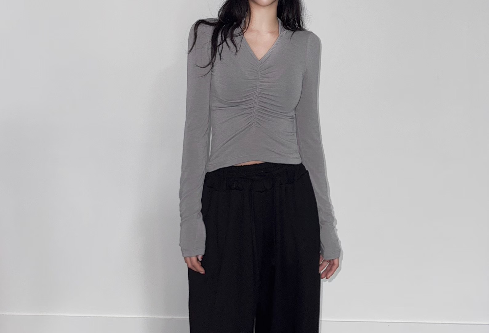 DINO㊣東大門實拍女士新款26春夏人氣休閑職業熱賣真品長袖T恤DINO長袖T恤圖色2