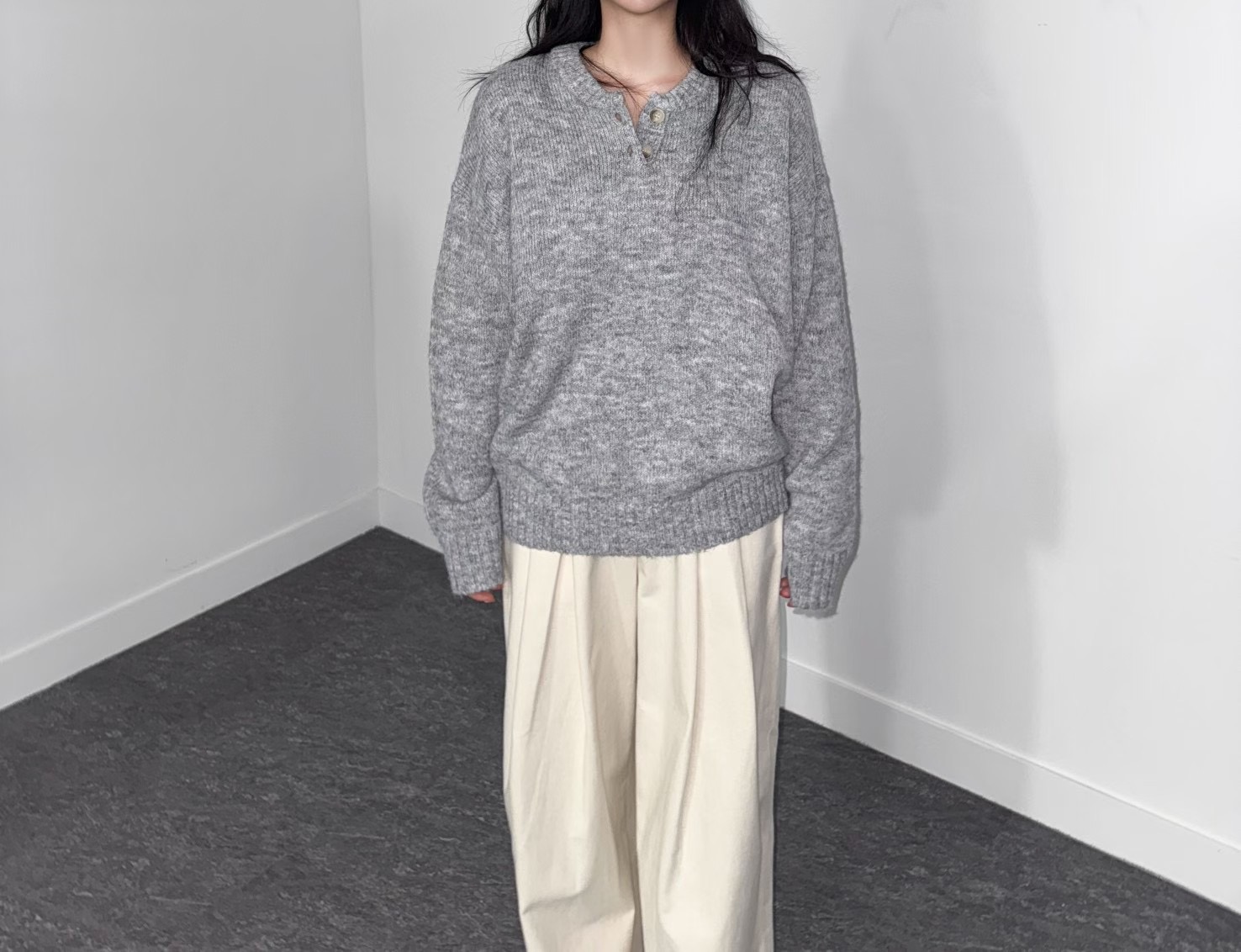 DINO韓國代購㊣女裝新品真品推薦人氣時尚職業熱賣休閑針織衫DINO針織衫圖色2