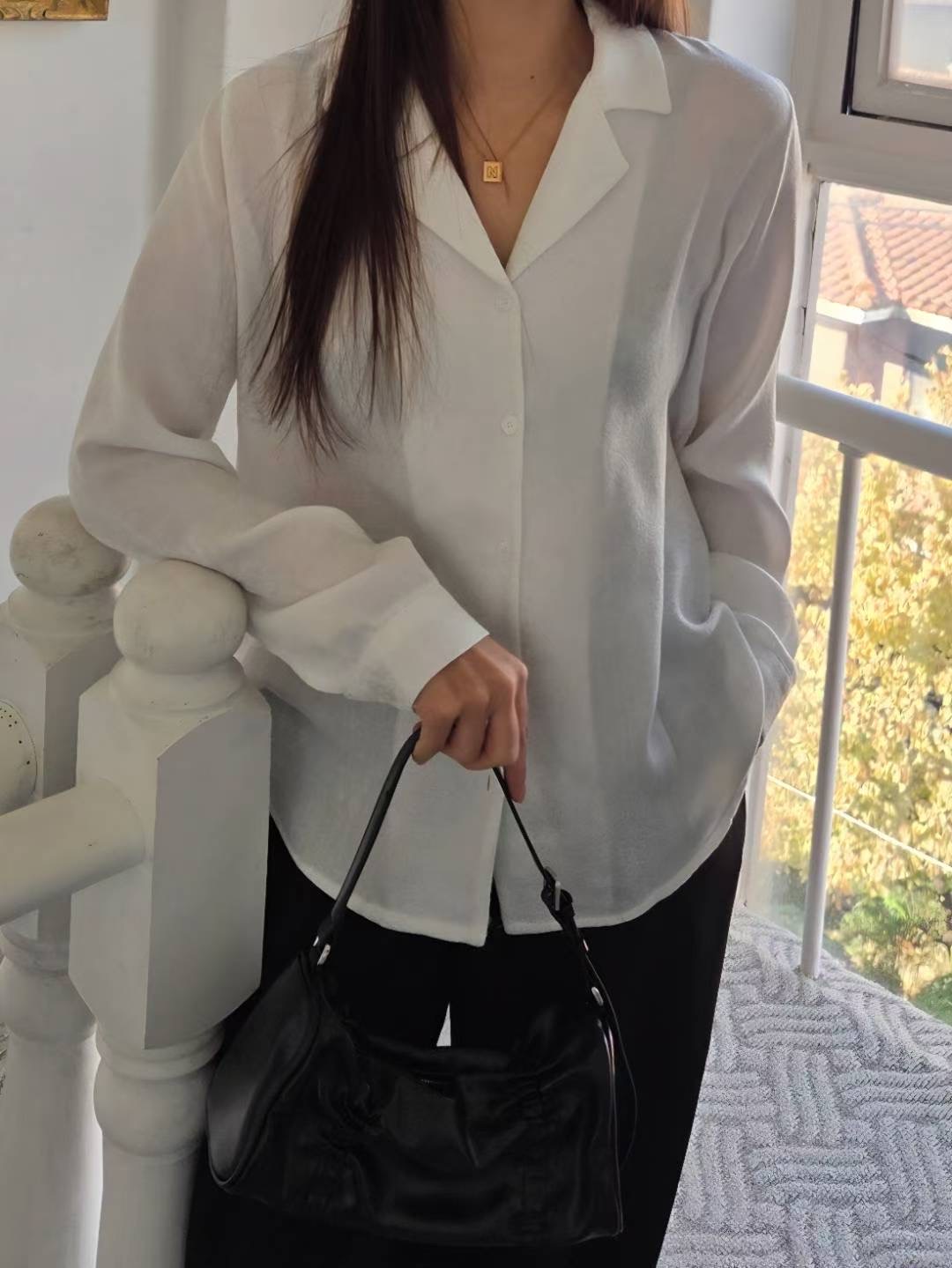 HONESTY-허니스티-T㊣東大門實拍女裝新品26春夏襯衫蕾絲衫HONESTY襯衫/蕾絲衫