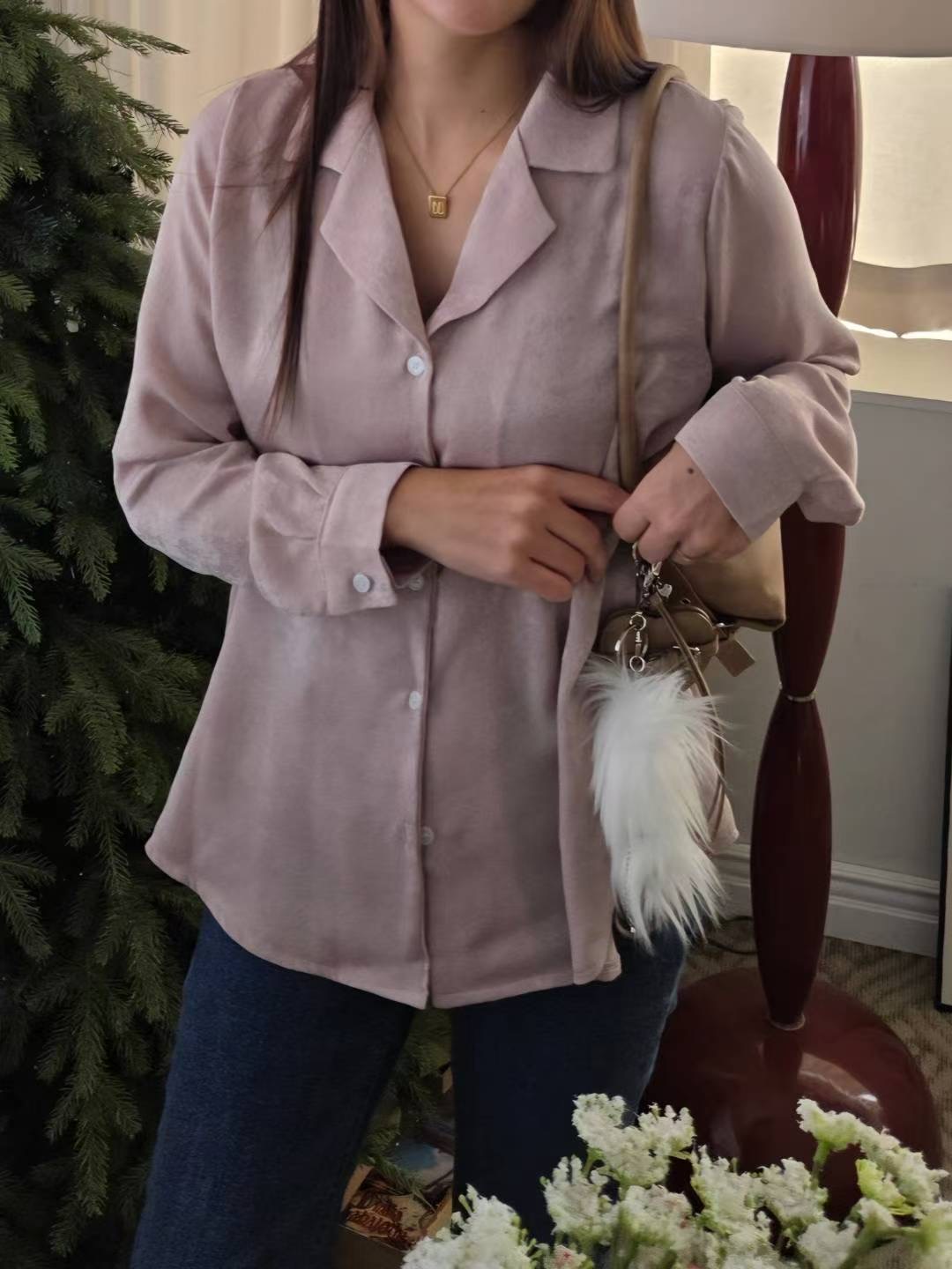 HONESTY-허니스티-T㊣東大門實拍女裝新品26春夏襯衫蕾絲衫HONESTY襯衫/蕾絲衫