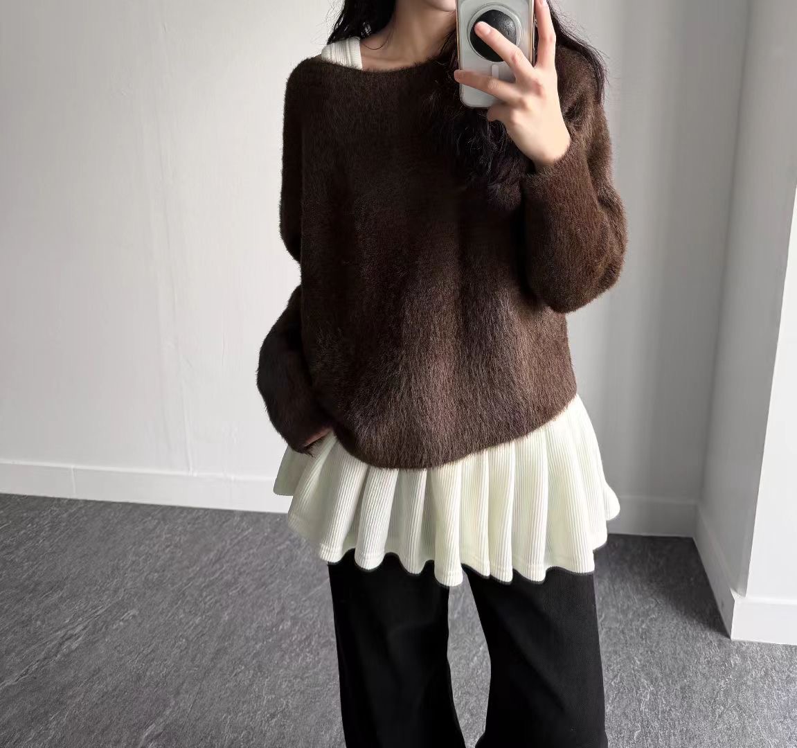 DINO韓國代購㊣女士新品人氣時尚推薦26春夏真品職業針織衫DINO針織衫圖色3