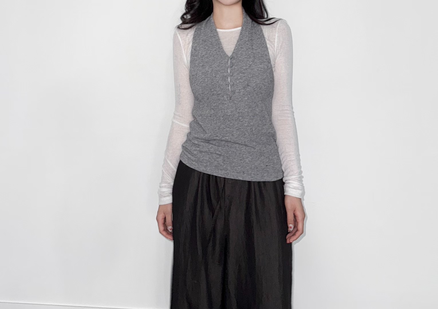 DINO韓國直郵㊣女裝新款休閑真品職業推薦吊帶背心不含內搭DINO吊帶/背心圖色2