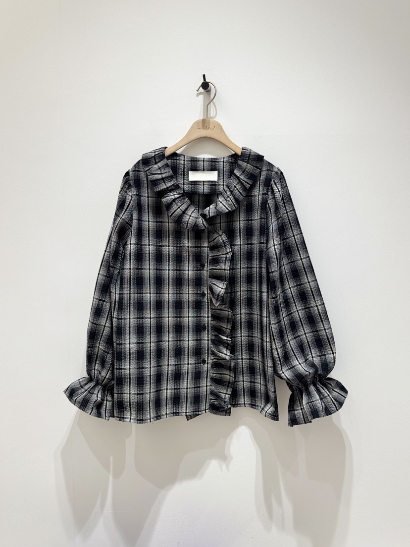 MELTED-P韓國代購㊣女裝新款人氣推薦休閑熱賣職業襯衫蕾絲衫MELTED-P襯衫/蕾絲衫圖色1