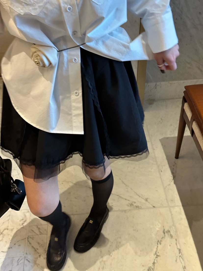 ZEROZERO韓國直郵㊣女裝新款時尚熱賣26春夏職業裙褲蕾絲緞面ZEROZERO裙褲