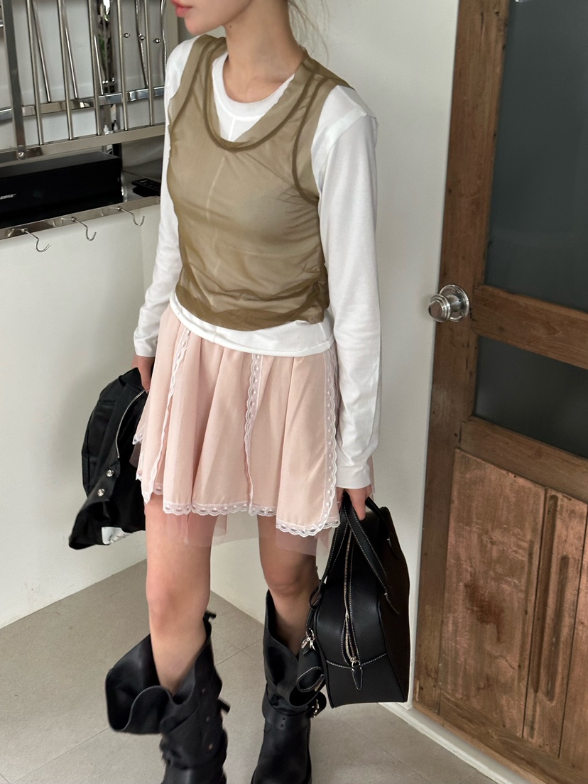 ZEROZERO韓國直郵㊣女裝新款時尚熱賣26春夏職業裙褲蕾絲緞面ZEROZERO裙褲