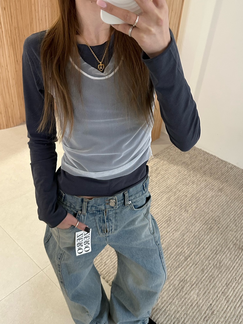 ZEROZERO韓國代購㊣女士新品推薦熱賣26春夏職業牛仔褲復古ZEROZERO牛仔褲